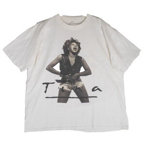Vintage 1993 Tina Turner What's Love Tour White T Shirt Men's Size M Made In USA